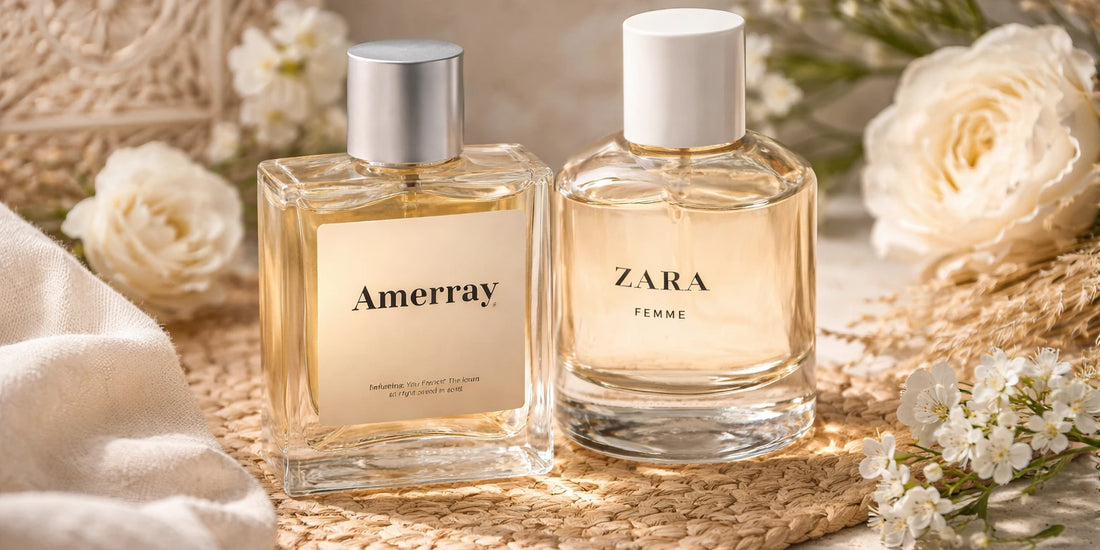 Comparatif Zara Femme vs Parfums de Nich Parfum Maroc – image de l'article, blog Amerray Parfums Maroc