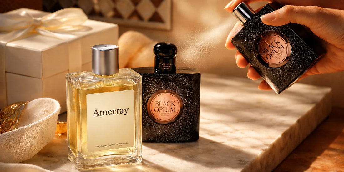 عطر بلاك أوبوم من إيف سان لوران: دليل كامل للرائحة والسعر والبدائل في المغرب – صورة مقال مدونة أميراي للعطور بالمغرب