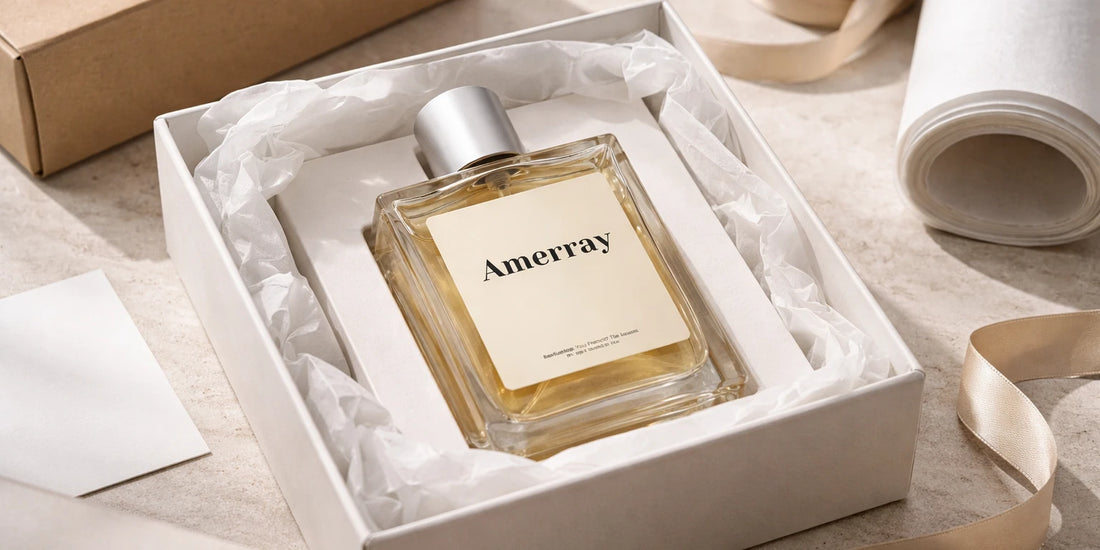 Emballage Amerray Maroc 2025 – image de l'article, blog Amerray Parfums Maroc