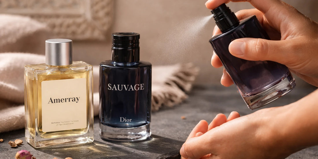 عطور Dior في المغرب 2025 | دليل شامل لأشهر العطور الرجالية والنسائية – صورة مقال مدونة أميراي للعطور بالمغرب