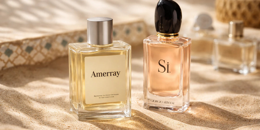 Les Dupes de Si Armani Les meilleures co Parfum Maroc – image de l'article, blog Amerray Parfums Maroc