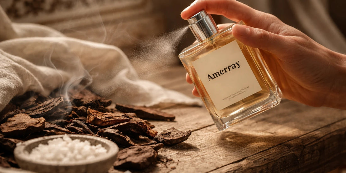 Oud & Musc Maroc : Guide Oriental 2026 – image de l'article, blog Amerray Parfums Maroc