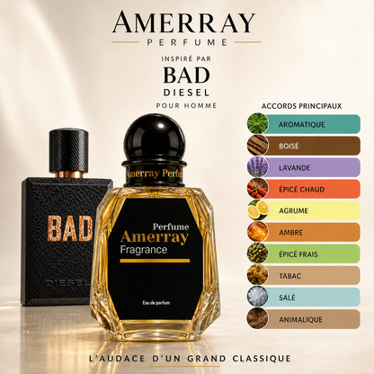 Pack 4 Parfums Homme Amerray N°5 – 4 x 50 ml