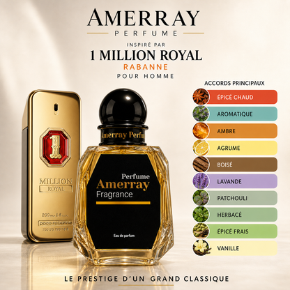 Pack 4 Parfums Homme Amerray N°8 – 4 x 50 ml
