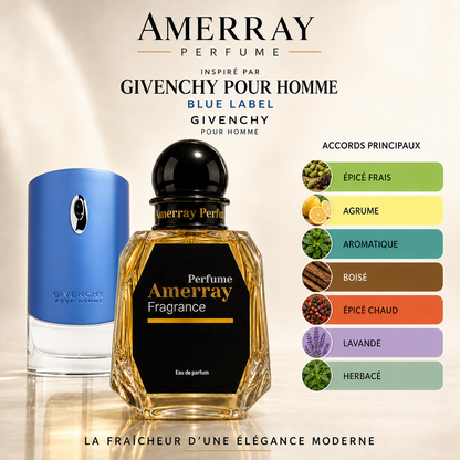 Pack 4 Parfums Homme Amerray N°8 – 4 x 50 ml