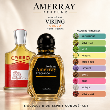 Pack 4 Parfums Homme Amerray N°8 – 4 x 50 ml