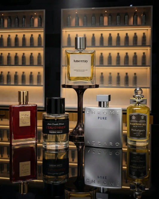 Parfum inspiré de PACK inspired L’Eau d’Hiver + Rolling in Love + Chrome Pure + Sartorial - Amerray Parfums Maroc