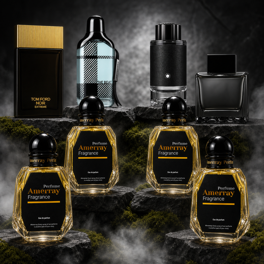 Pack 4 Parfums Homme Amerray N°6 – 4 x 50 ml