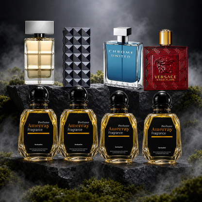 Pack 4 Parfums Homme Amerray N°3 – 4 x 50 ml