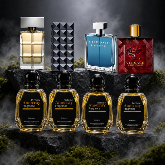 Pack 4 Parfums Homme Amerray N°3 – 4 x 50 ml