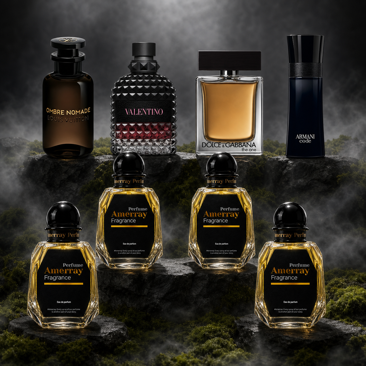 Pack 4 Parfums Homme Amerray N°19 – 4 x 50 ml