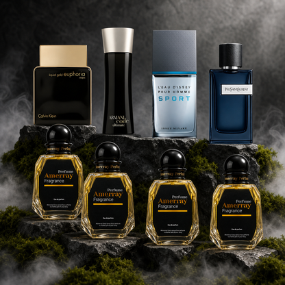 Pack 4 Parfums Homme Amerray N°7 – 4 x 50 ml