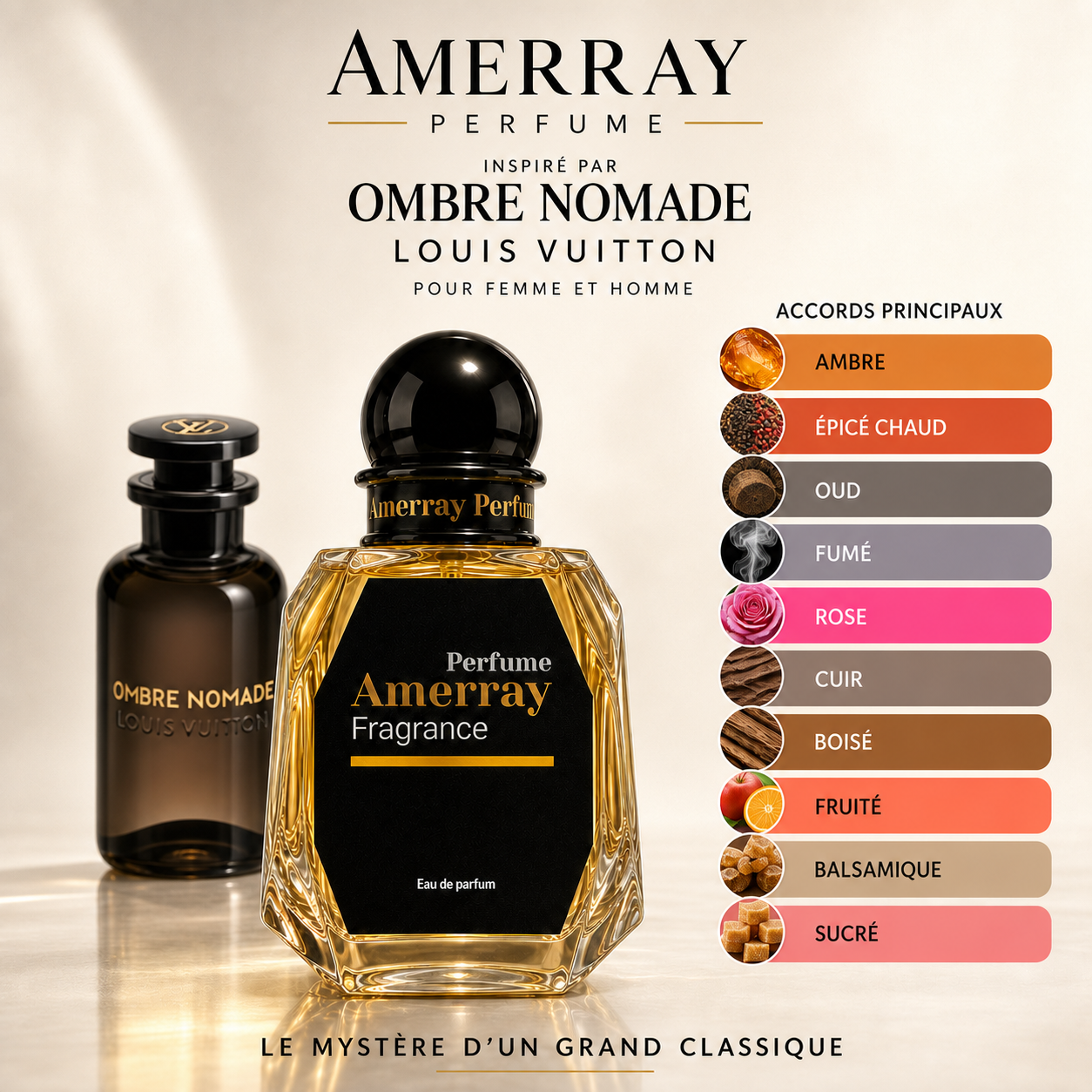 Pack 4 Parfums Homme Amerray N°19 – 4 x 50 ml