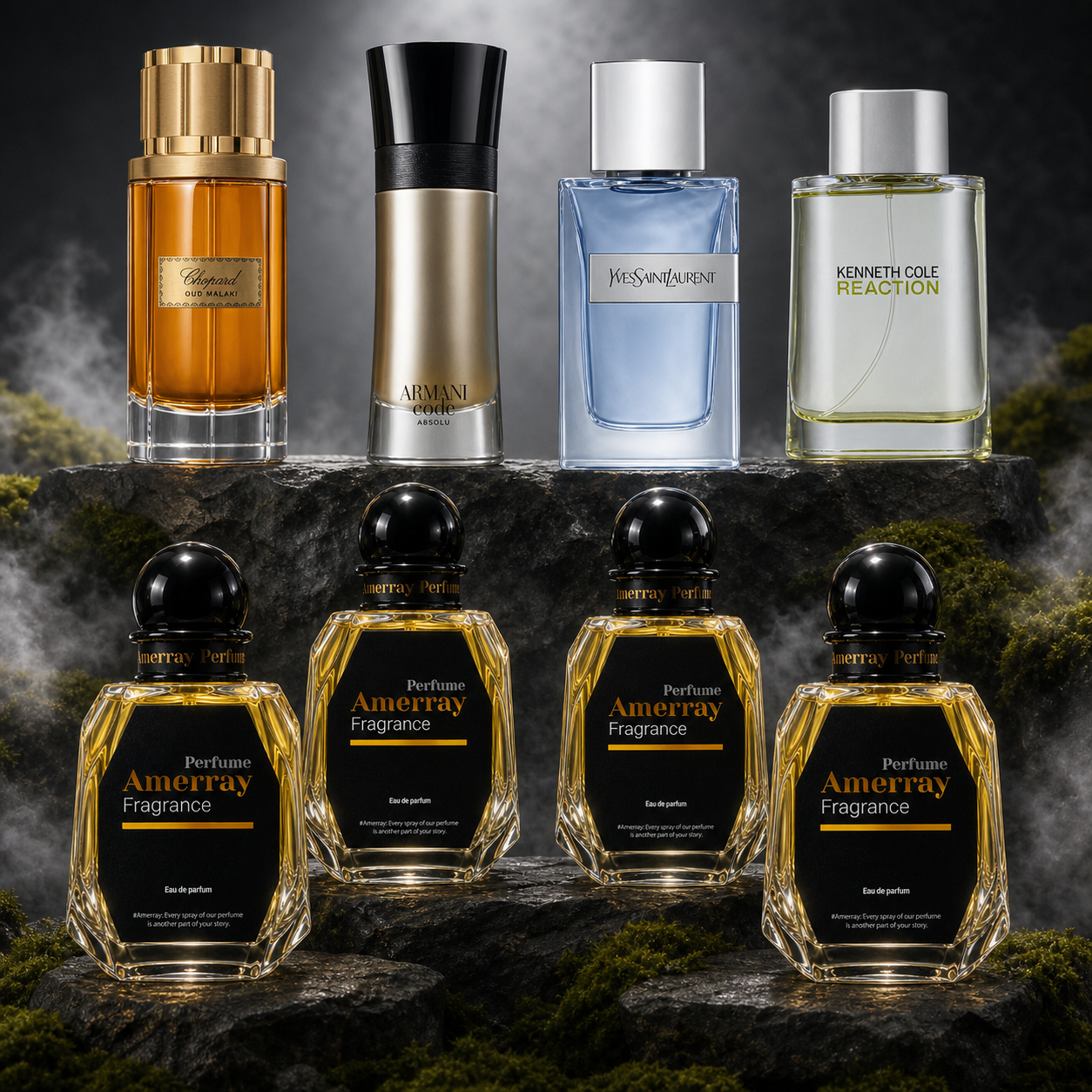 Pack 4 Parfums Homme Amerray N°11 – 4 x 50 ml
