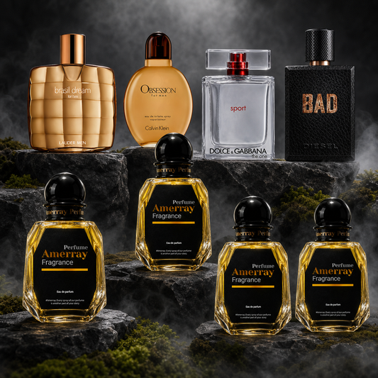 Pack 4 Parfums Homme Amerray N°5 – 4 x 50 ml
