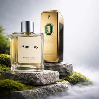 Flacon du parfum inspiré de 1 Million Golden Oud de Rabanne – Amerray Maroc