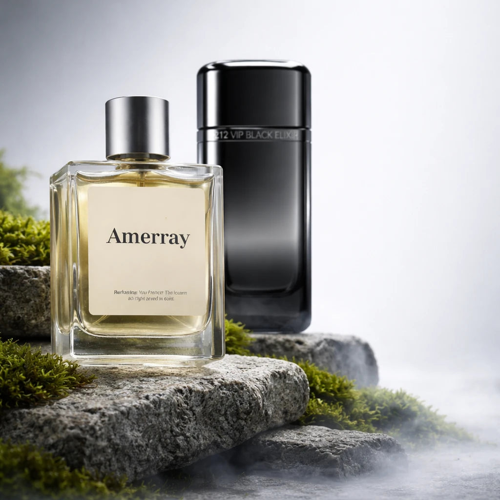 Flacon du parfum inspiré de 212 VIP Black Elixir de Carolina Herrera – Amerray Maroc