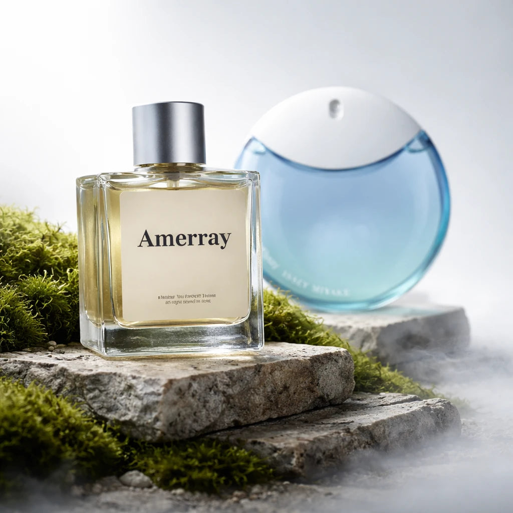 Bouteille du parfum AMERRAY Inspired By A Drop d'Issey Eau de Parfum Fraiche, inspiré de Issey Miyake - Maroc