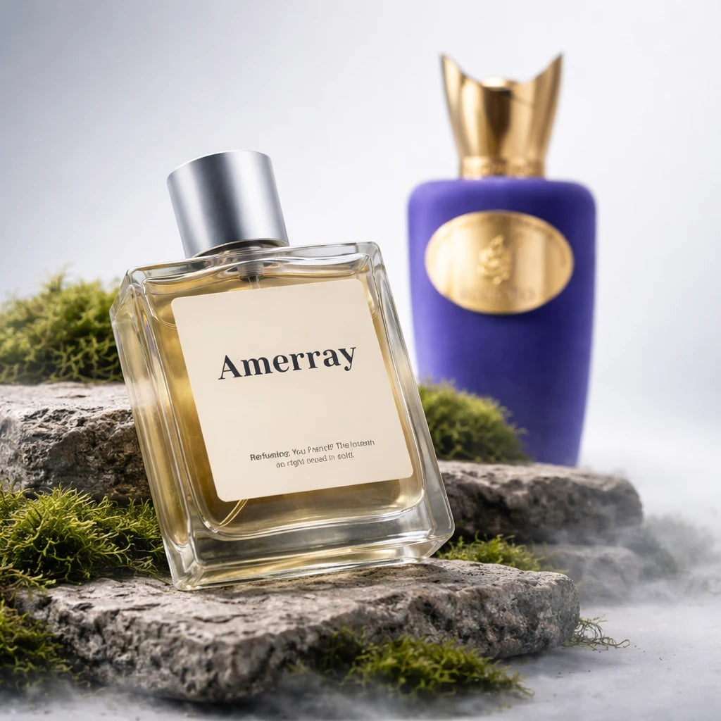 Bouteille du parfum AMERRAY Inspired By Accento, inspiré de Sospiro Perfumes - Maroc