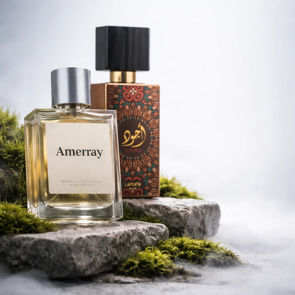 Bouteille du parfum AMERRAY Inspired By Ajwad, inspiré de Lattafa Perfumes - Maroc