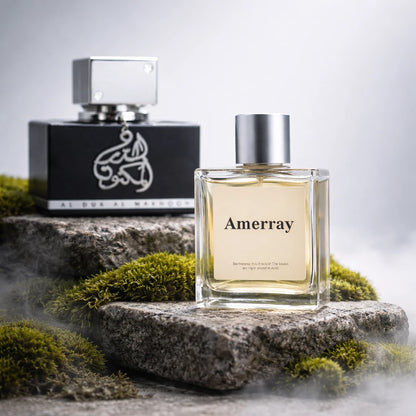 Flacon du parfum inspiré de Al Dur Al Maknoon Silver de Lattafa Perfumes – Amerray Maroc