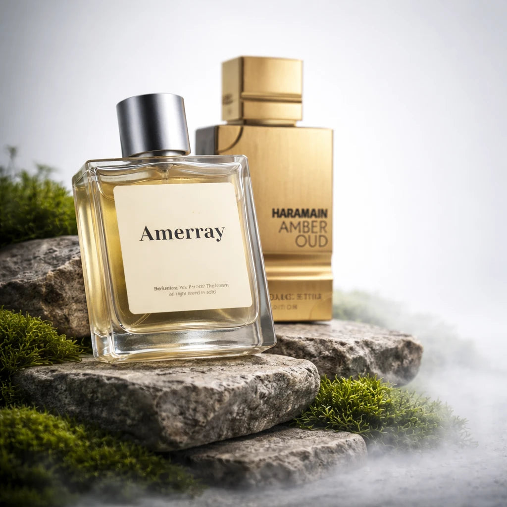 Parfum Inspired By Amber Oud de la maison AMERRAY, inspiration Al Haramain - Maroc