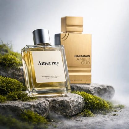 Flacon du parfum AMERRAY Inspired By Amber Oud Black Edition, inspiration Al Haramain - Maroc