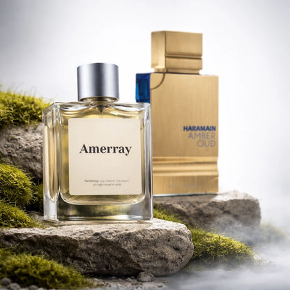 Bouteille du parfum AMERRAY Inspired By Amber Oud Bleu Edition, inspiré de Al Haramain - Maroc