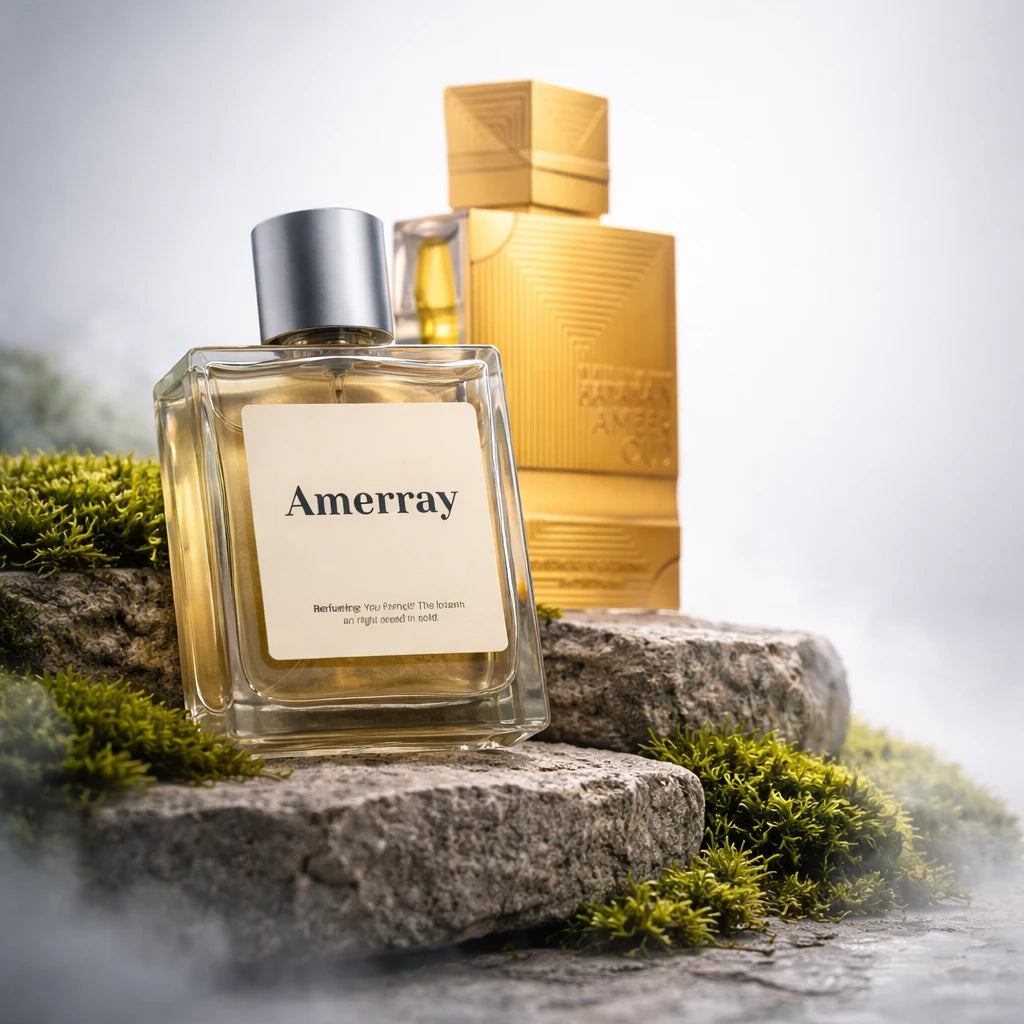 Flacon du parfum inspiré de Amber Oud Gold Edition Extreme Pure Perfume de Al Haramain – Amerray Maroc