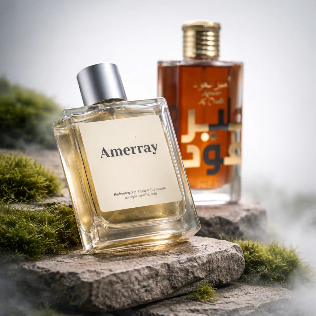 Flacon du parfum inspiré de Ameer Al Oudh Intense Oud de Lattafa Perfumes – Amerray Maroc