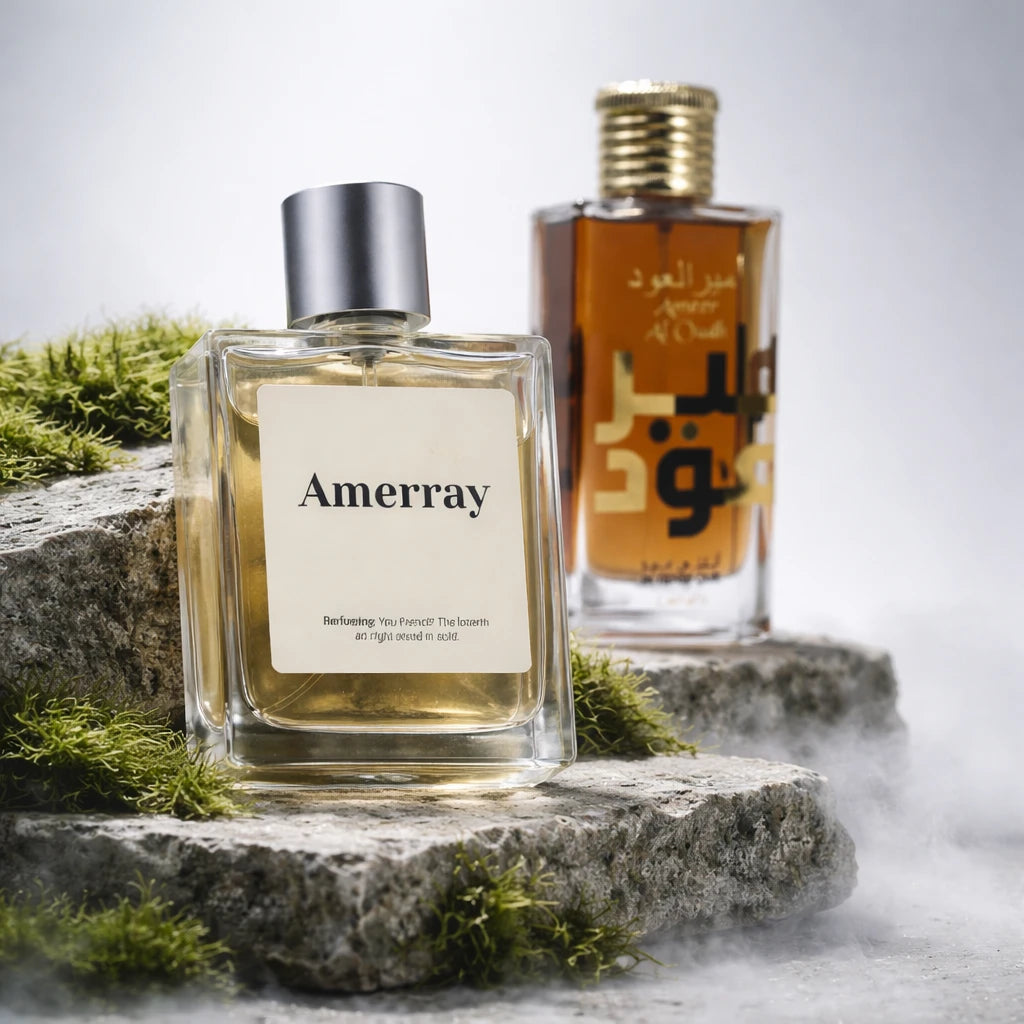 Flacon du parfum inspiré de Ameer Al Oudh de Lattafa Perfumes – Amerray Maroc