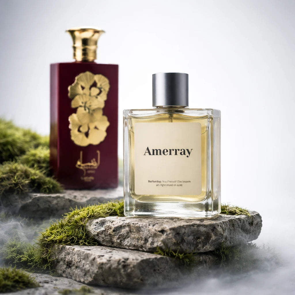 Flacon du parfum AMERRAY Inspired By Ansaam Gold, inspiration Lattafa Perfumes - Maroc