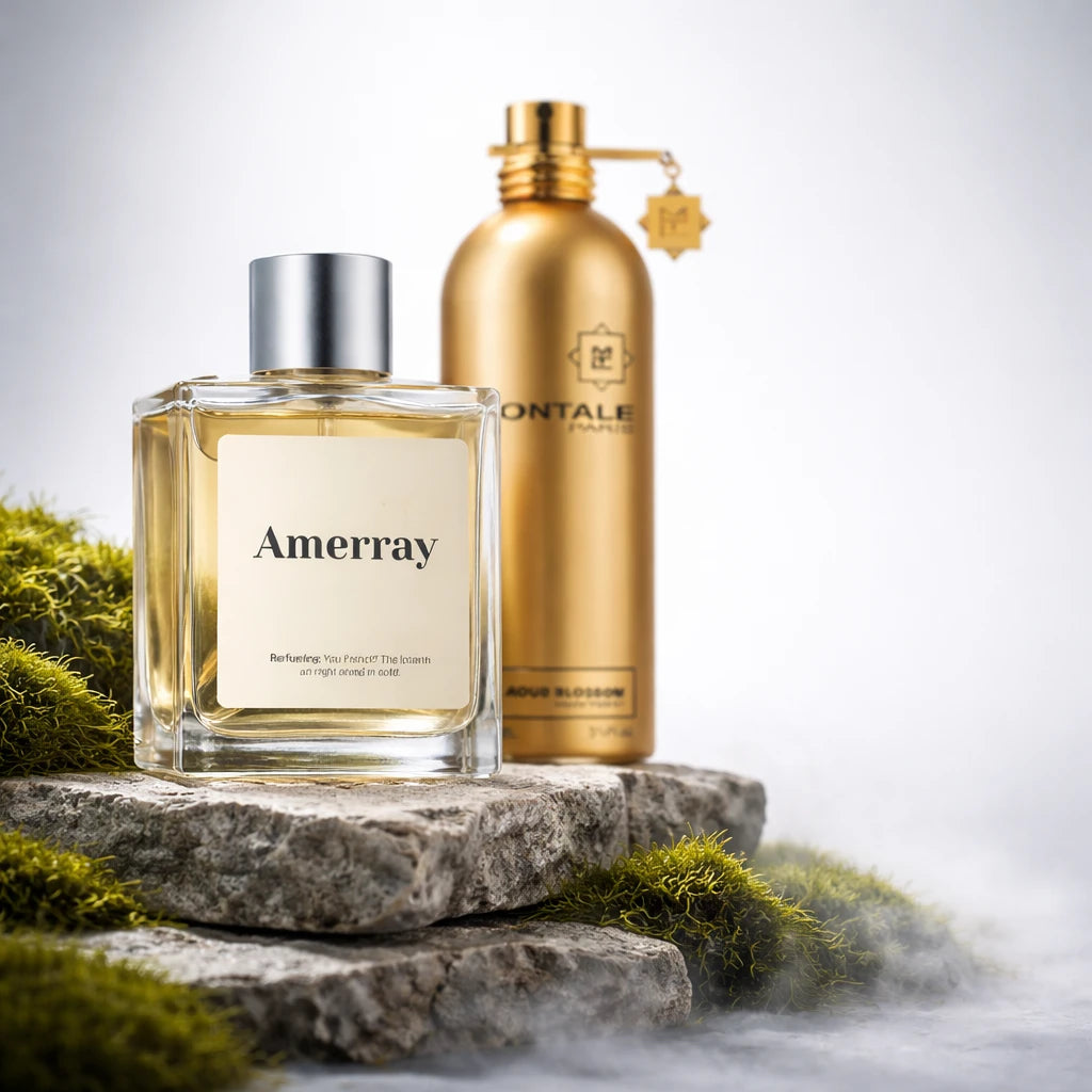 Flacon du parfum inspiré de Aoud Blossom de Montale – Amerray Maroc