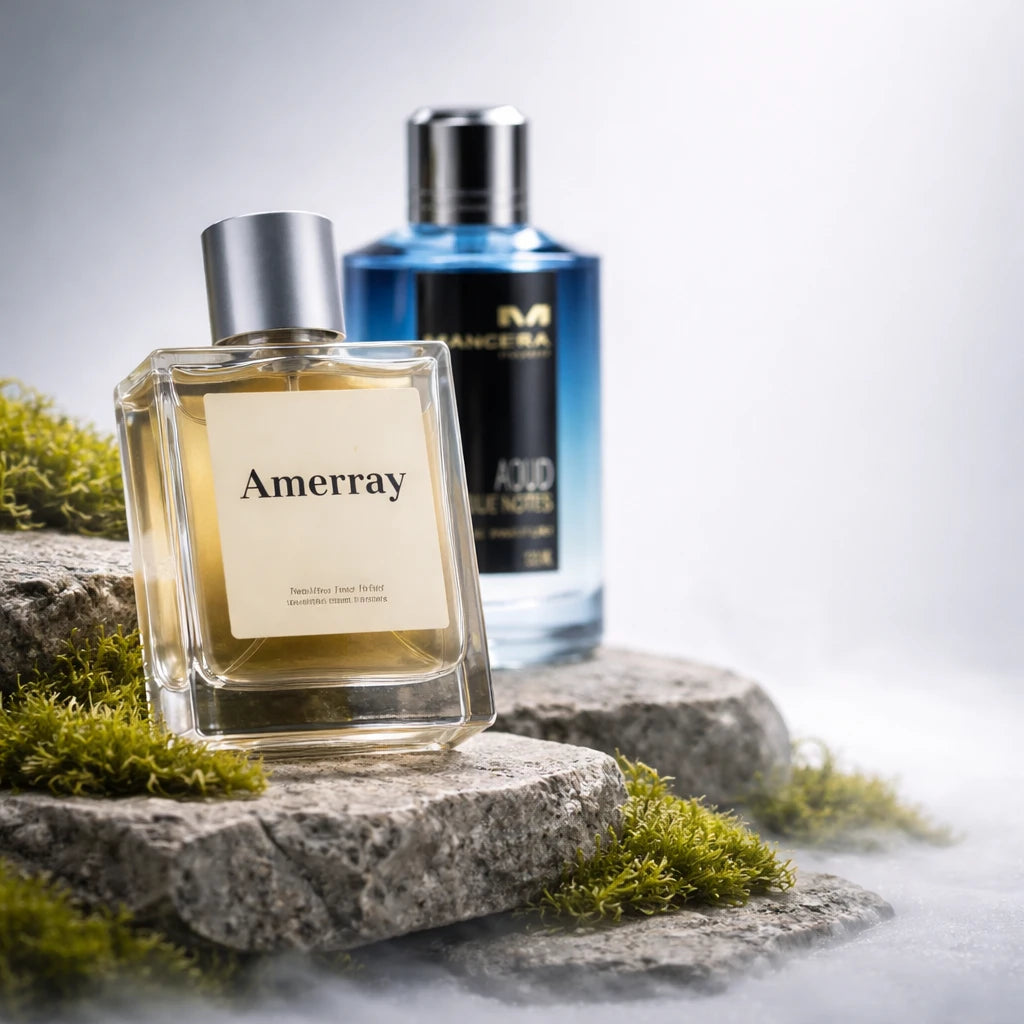 Flacon du parfum inspiré de Aoud Blue Notes de Mancera – Amerray Maroc