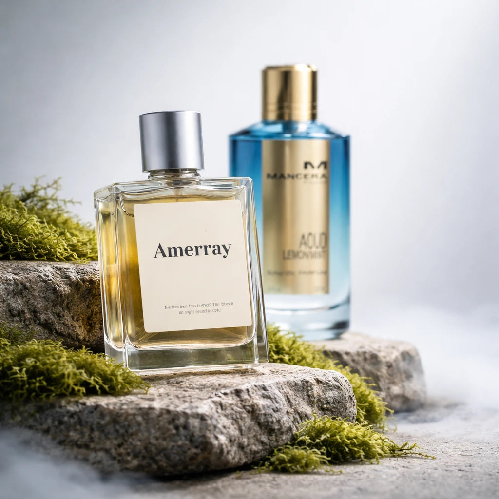 Flacon du parfum inspiré de Aoud Lemon Mint de Mancera – Amerray Maroc