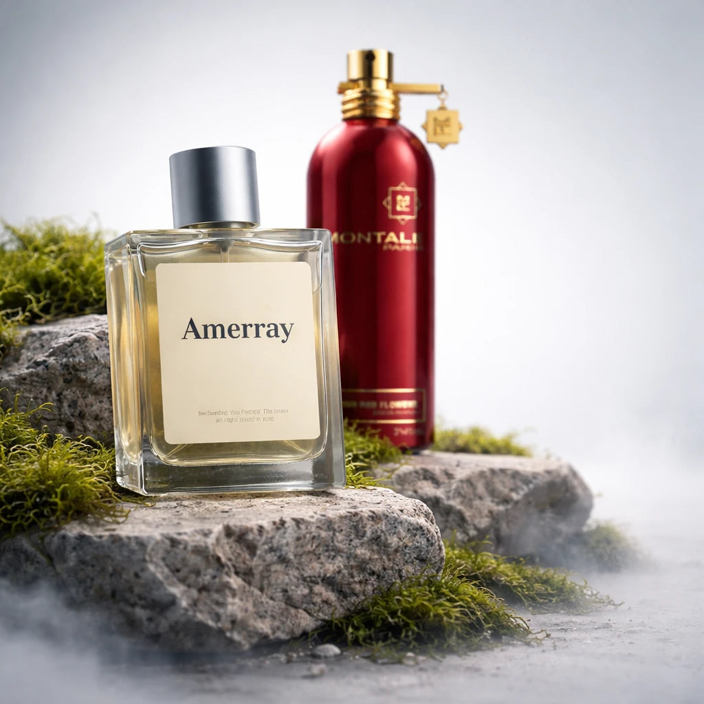 Flacon du parfum inspiré de Aoud Red Flowers de Montale – Amerray Maroc
