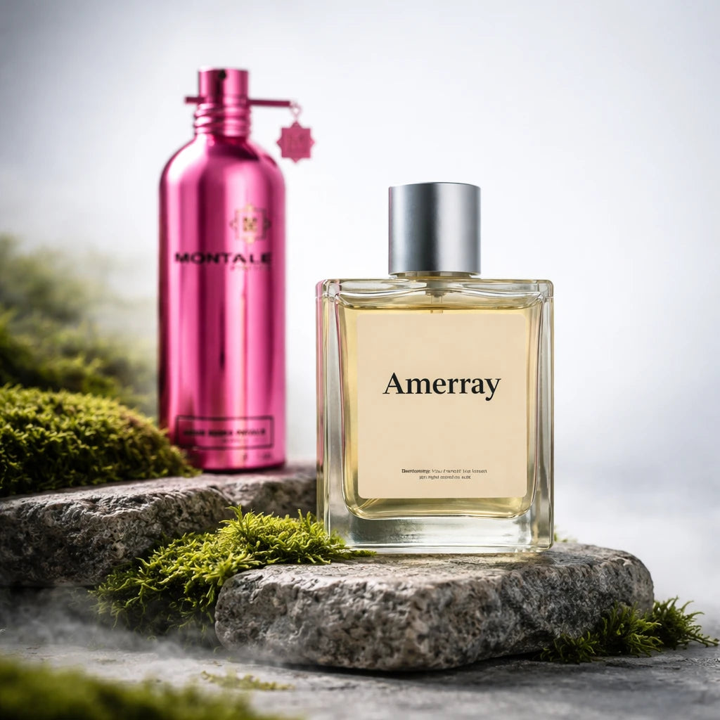 Flacon du parfum inspiré de Aoud Rose Petals de Montale – Amerray Maroc