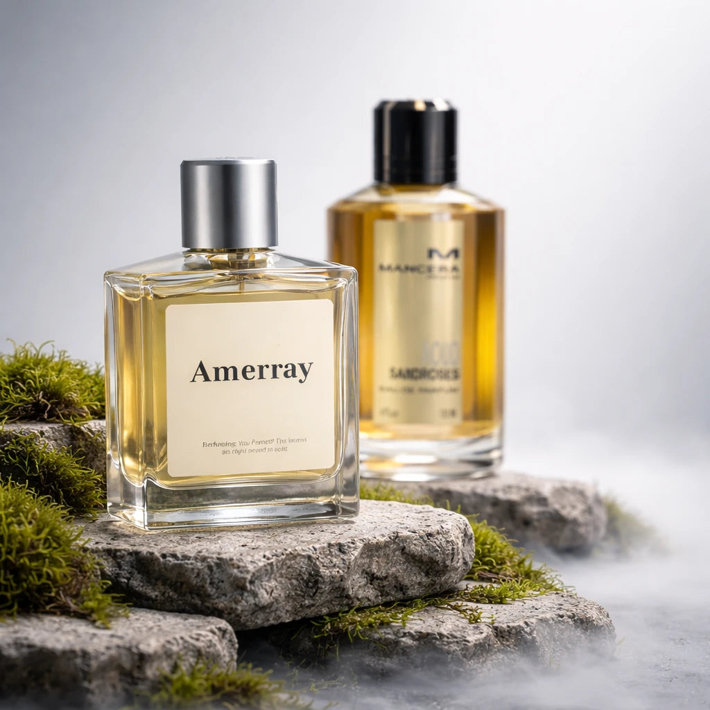 Flacon du parfum inspiré de Aoud Sandroses de Mancera – Amerray Maroc