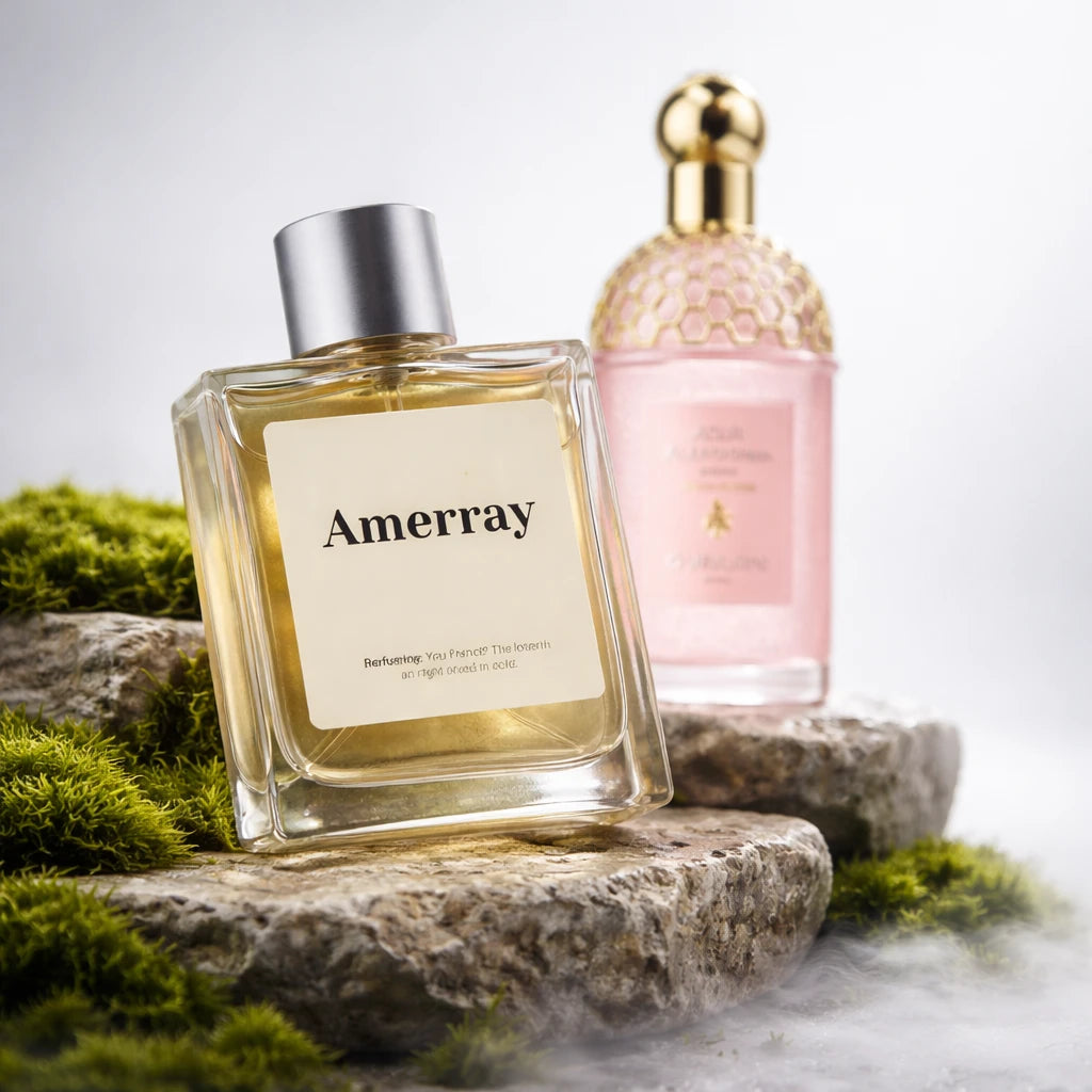 Flacon du parfum AMERRAY Inspired By Aqua Allegoria Perle Rosa Rossa, inspiration Guerlain - Maroc