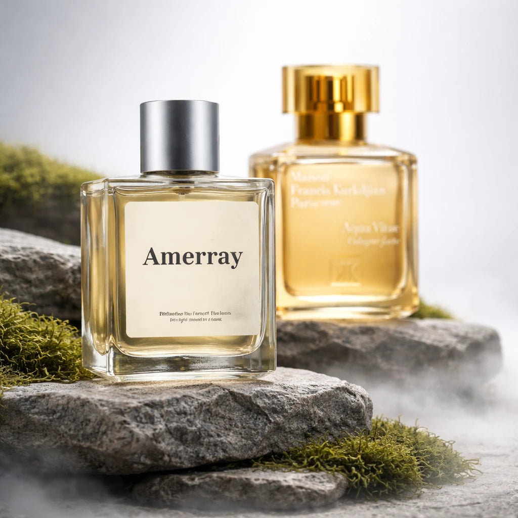 Bouteille du parfum AMERRAY Inspired By Aqua Vitae Cologne Forte, inspiré de Maison Francis Kurkdjian - Maroc