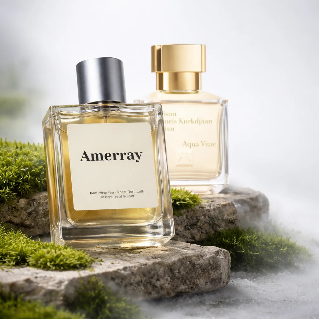 Flacon du parfum AMERRAY Inspired By Aqua Vitae, inspiration Maison Francis Kurkdjian - Maroc