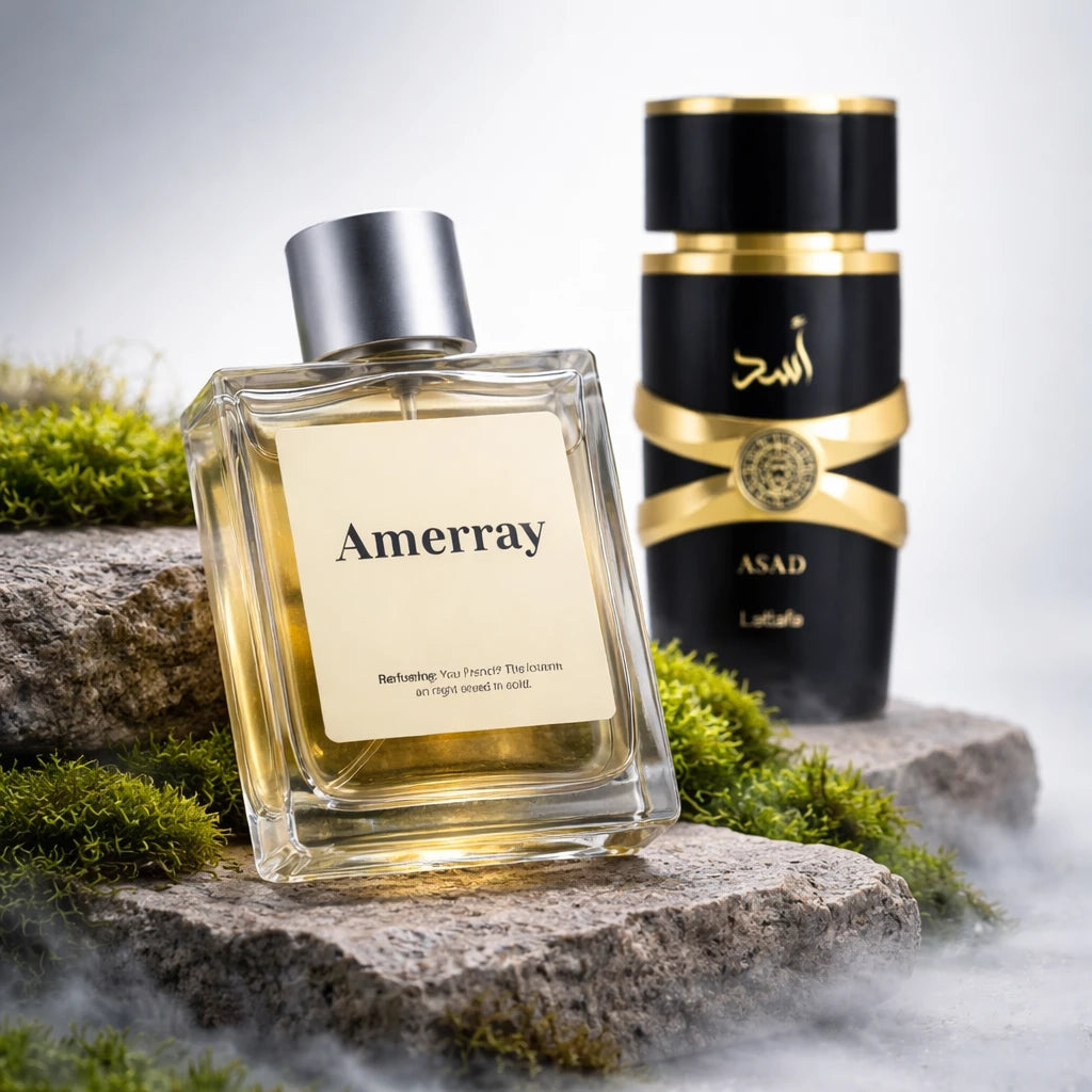 Bouteille du parfum AMERRAY Inspired By Asad, inspiré de Lattafa Perfumes - Maroc