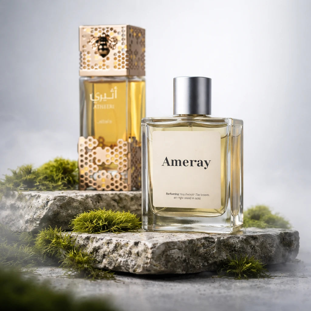 Bouteille du parfum AMERRAY Inspired By Atheeri, inspiré de Lattafa Perfumes - Maroc