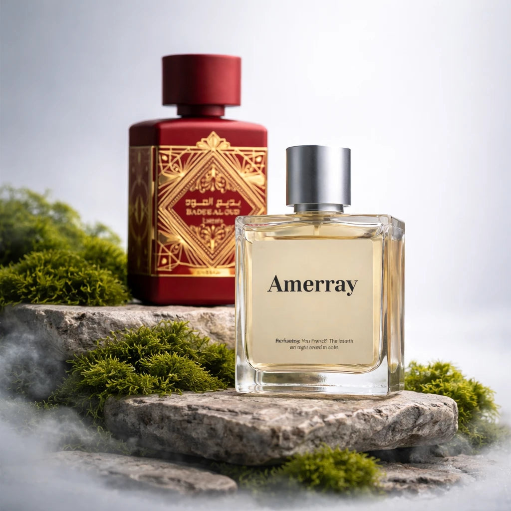 Flacon du parfum AMERRAY Inspired By Bade'e Al Oud Sublime, inspiration Lattafa Perfumes - Maroc