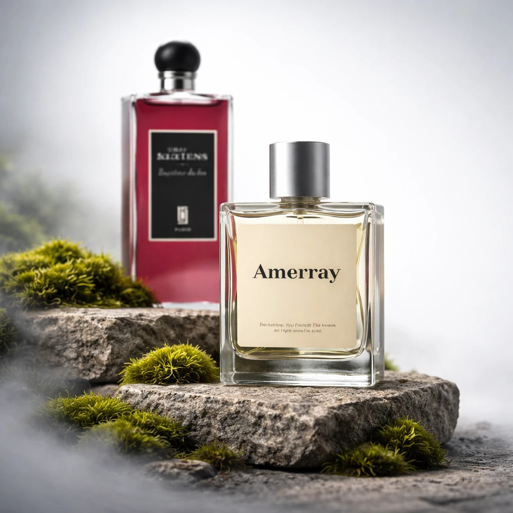 Bouteille du parfum AMERRAY Inspired By Baptême du Feu, inspiré de Serge Lutens - Maroc