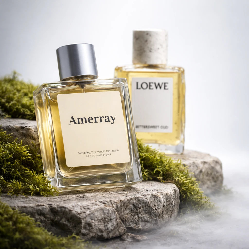 Flacon du parfum inspiré de Bittersweet Oud de Loewe – Amerray Maroc