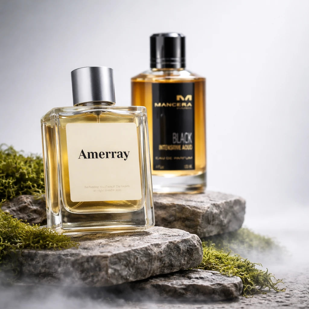 Flacon du parfum inspiré de Black Intensitive Aoud de Mancera – Amerray Maroc
