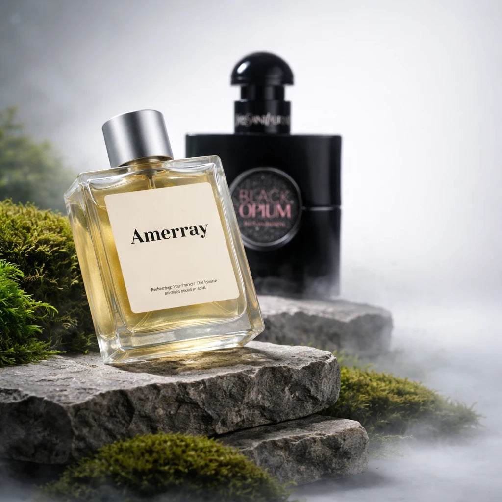 Flacon du parfum inspiré de Black Opium Le Parfum de YSL – Amerray Maroc