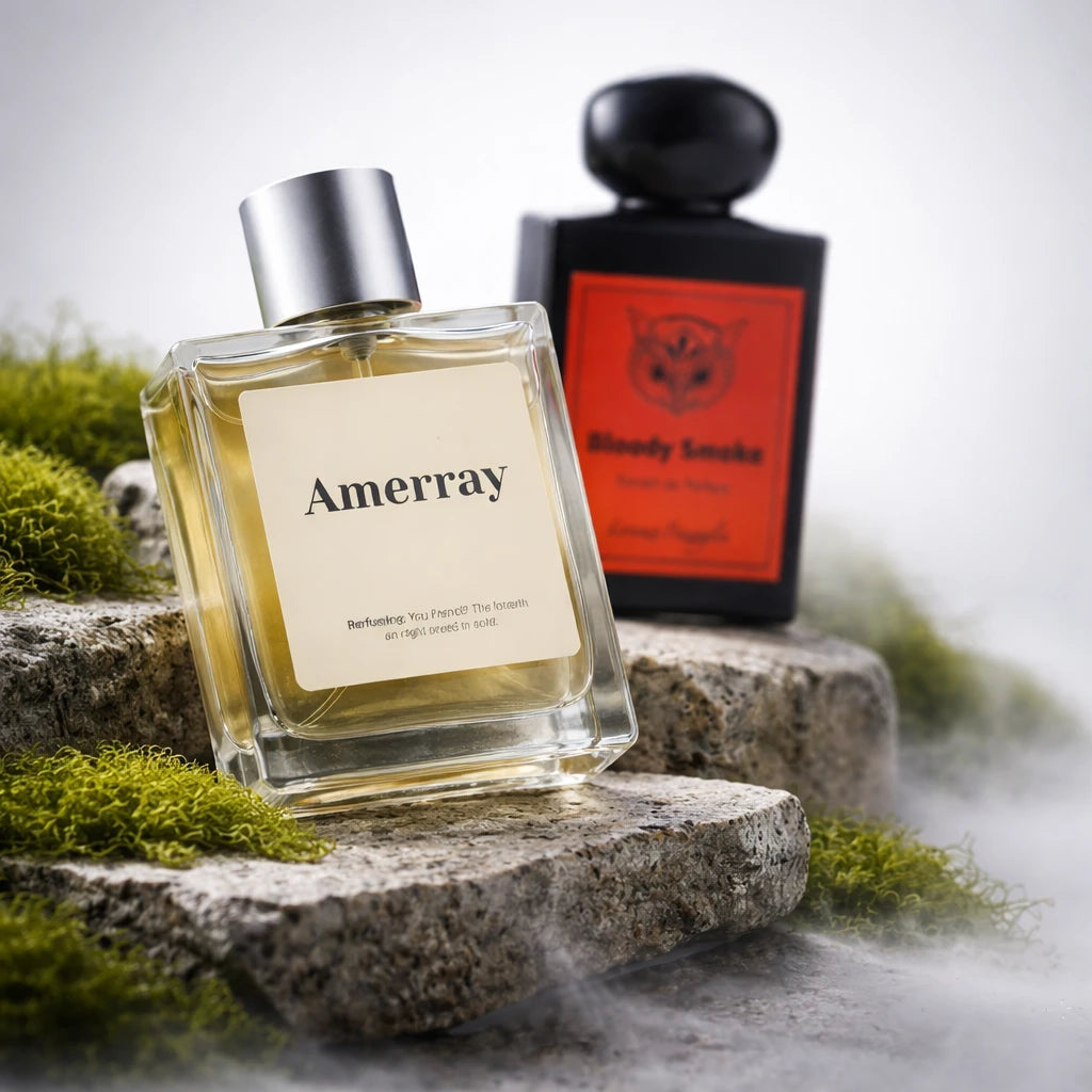 Bouteille du parfum AMERRAY Inspired By Bloody Smoke, inspiré de Lorenzo Pazzaglia - Maroc
