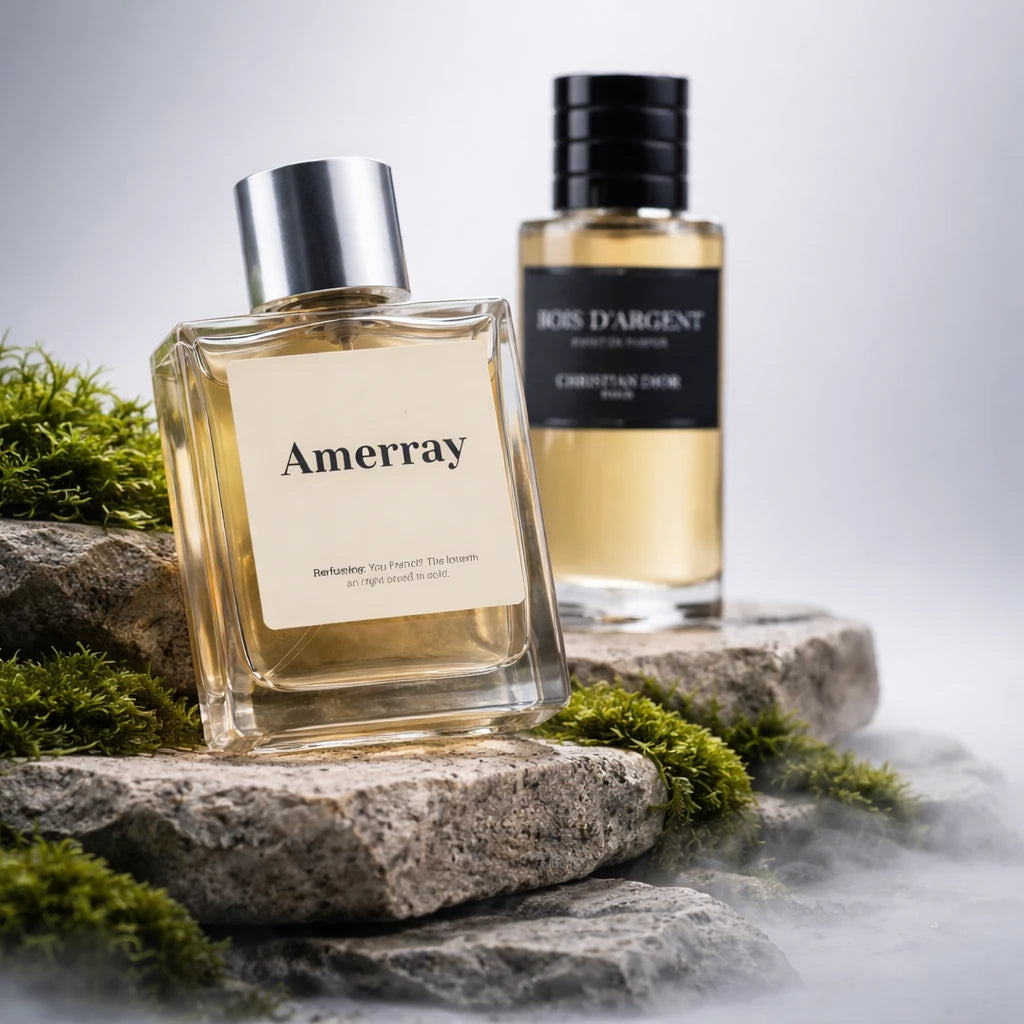 Flacon du parfum AMERRAY Inspired By Bois d’Argent Esprit de Parfum, inspiration Dior - Maroc